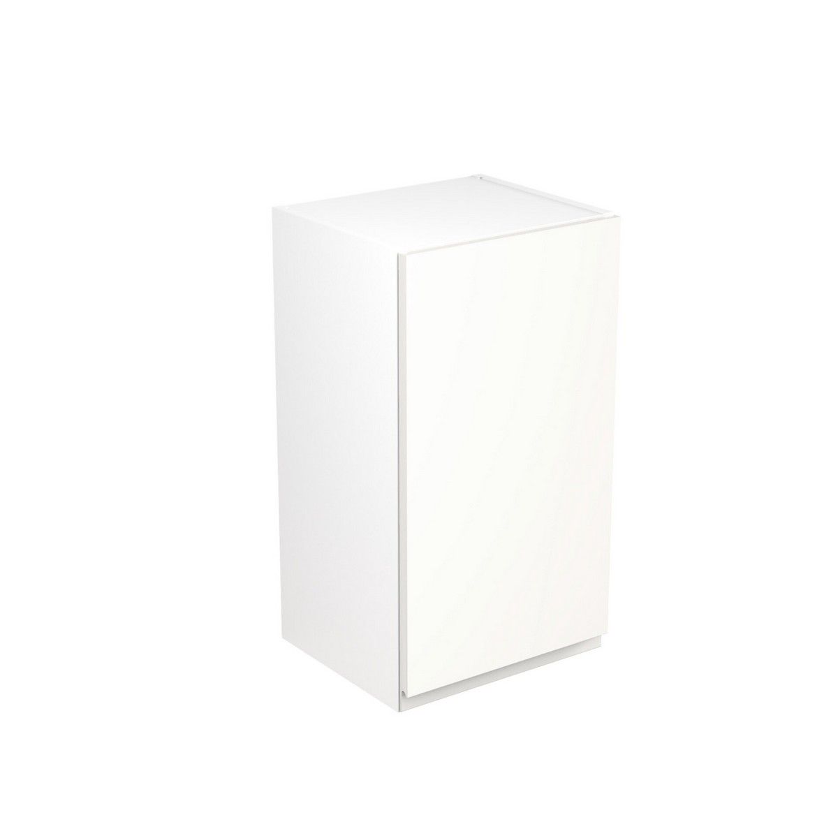 KitchenKit Flatpack J-Pull Wall Cabinet 400mm - Ultra Matt White