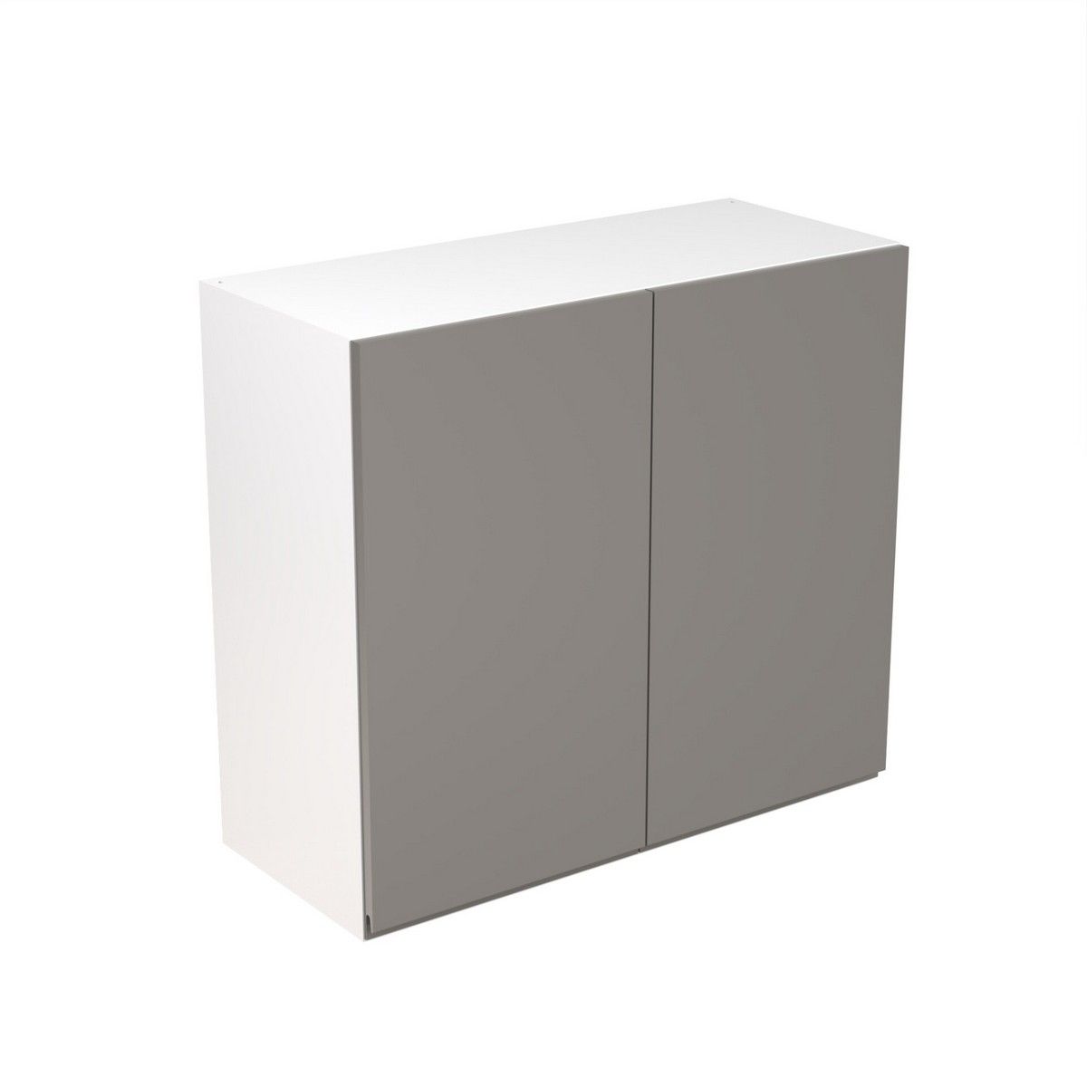 KitchenKit Flatpack J-Pull Wall Cabinet 800mm - Ultra Matt Dust Grey