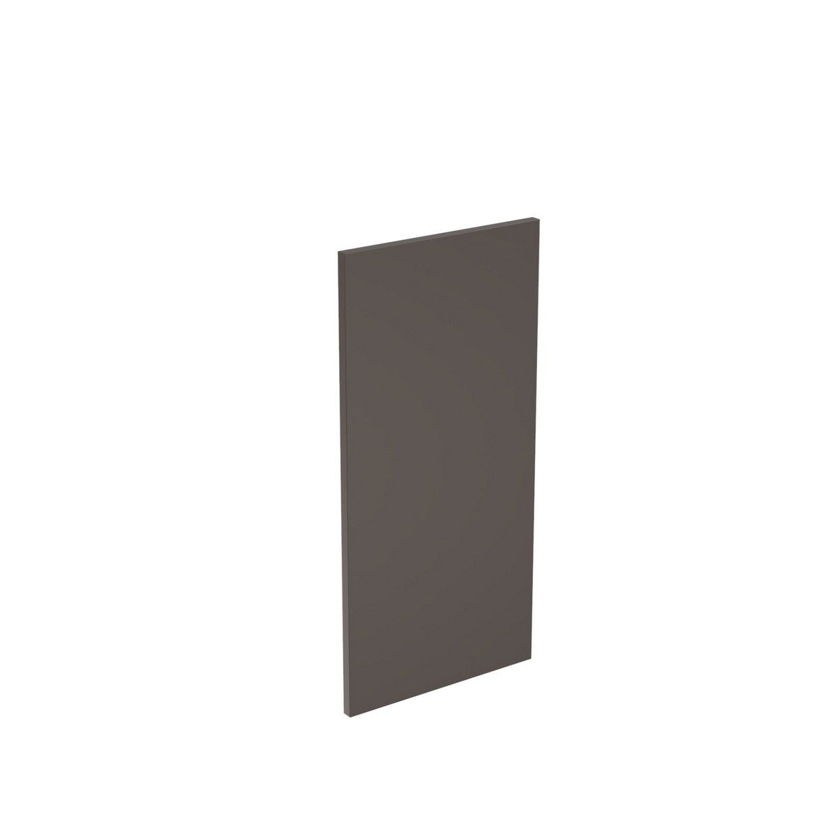 KitchenKit Flatpack J-Pull Wall End Panel 800mm - Super Gloss Graphite
