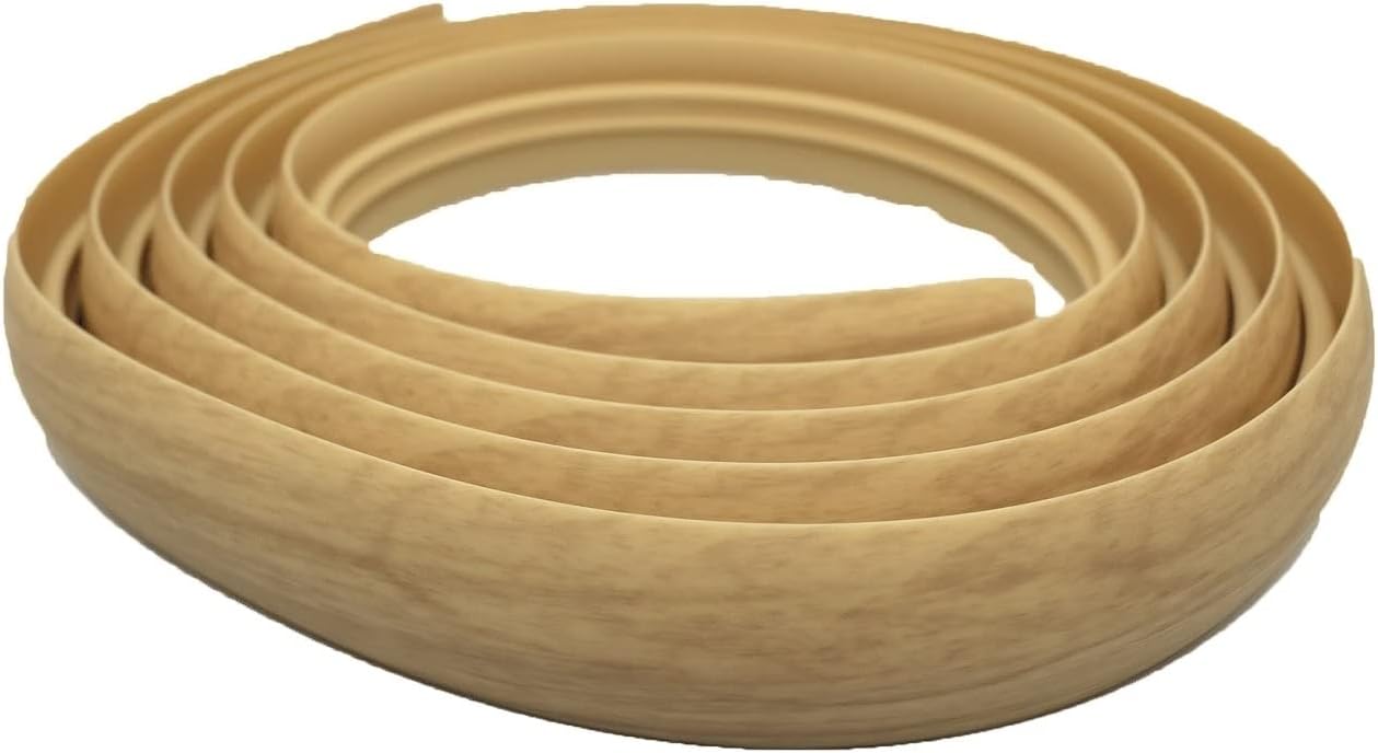 40mm PVC Flex Line Flooring Transition Strip – Flexible Threshold Profile Light Ash