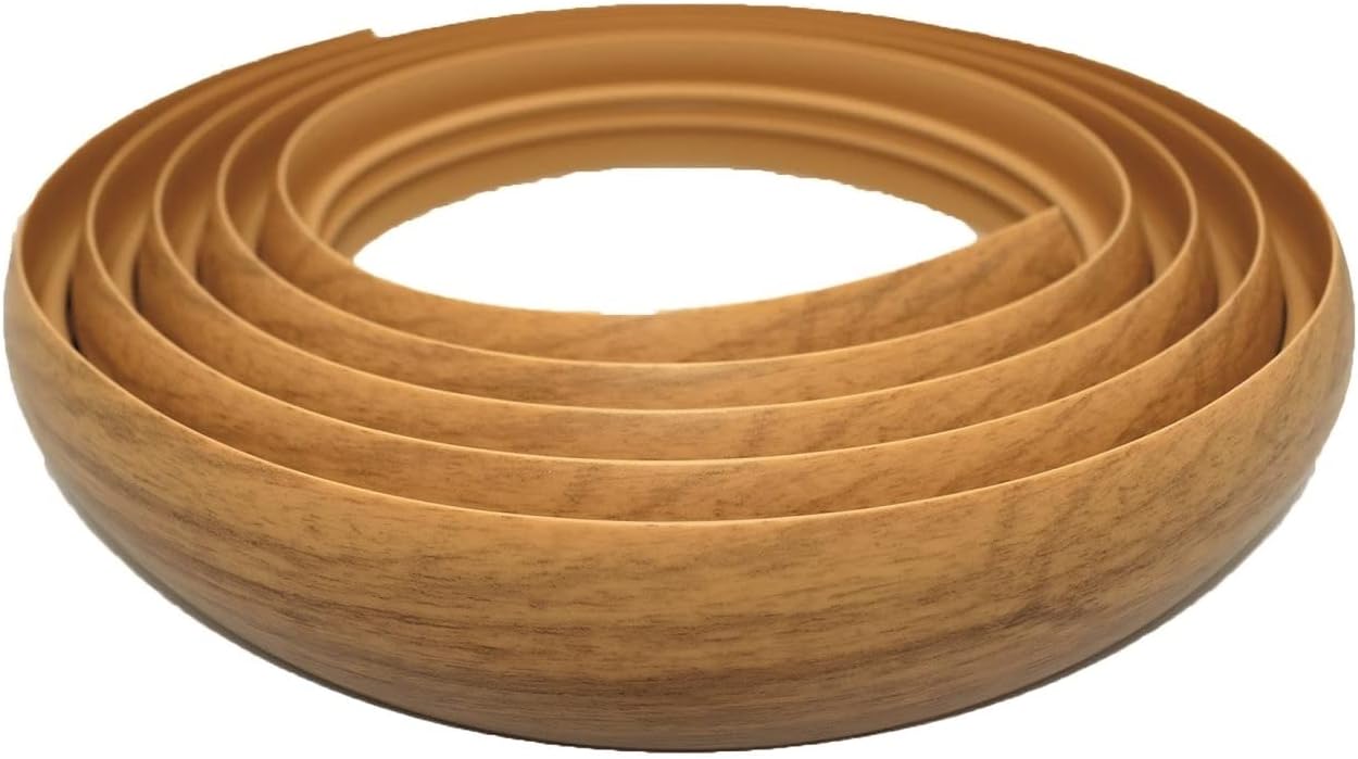 40mm PVC Flex Line Flooring Transition Strip – Flexible Threshold Profile Light Oak