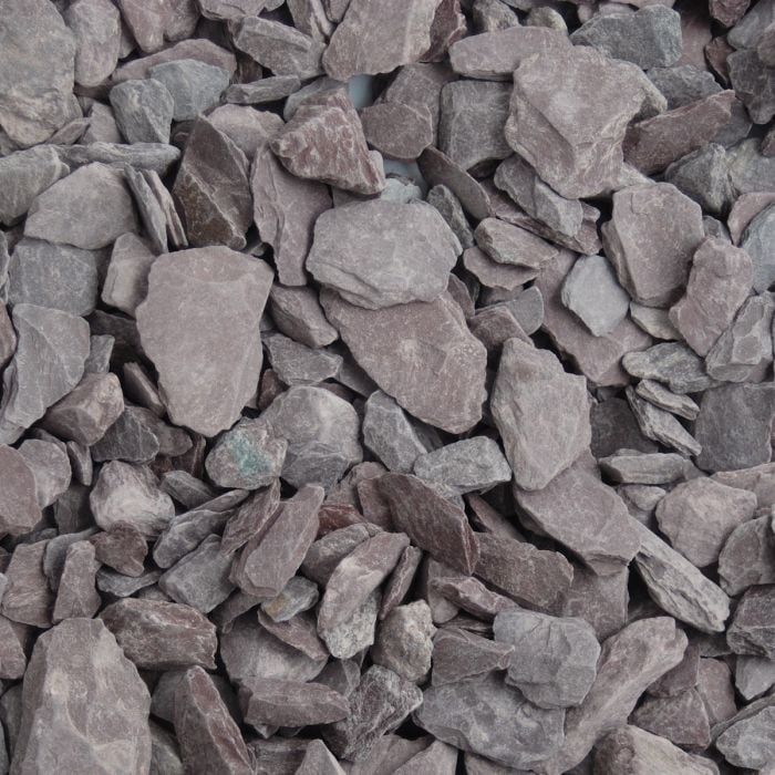 Long Rake Spar 20mm Plum Slate - Bulk Bag