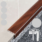 D-K0300 PVC Wood Effect Stair Nosing Edge Trim – 25 x 25mm UPVC Step Protector Mahogany 7e 1.0m