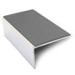 NSL01 56 x 32mm Aluminium Non Slip Stair Nosing Edge Trim With Pvc Insert Midnight Grey