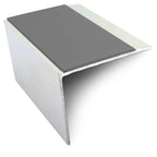 NSL21 67 x 55mm Aluminium Stair Nosing with PVC Anti-Slip & DDA Compliance Midnight Grey