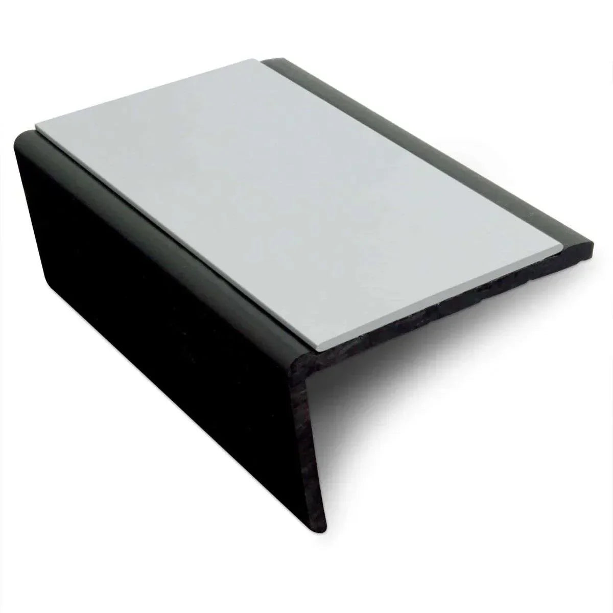 NHB 72x38mm Heavy Duty Hard Nose PVC Stair Nosing – Non-Slip Profile Ice Grey