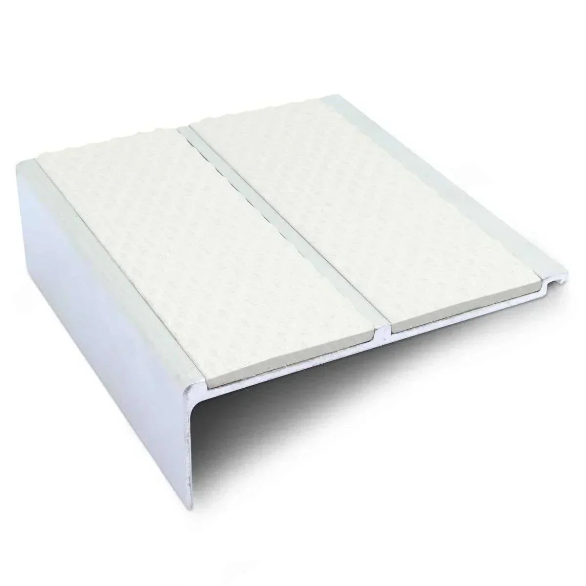 NHD11 – 91 x 32mm – Tredsafe Non Slip Stair Nosing White Tredsafe