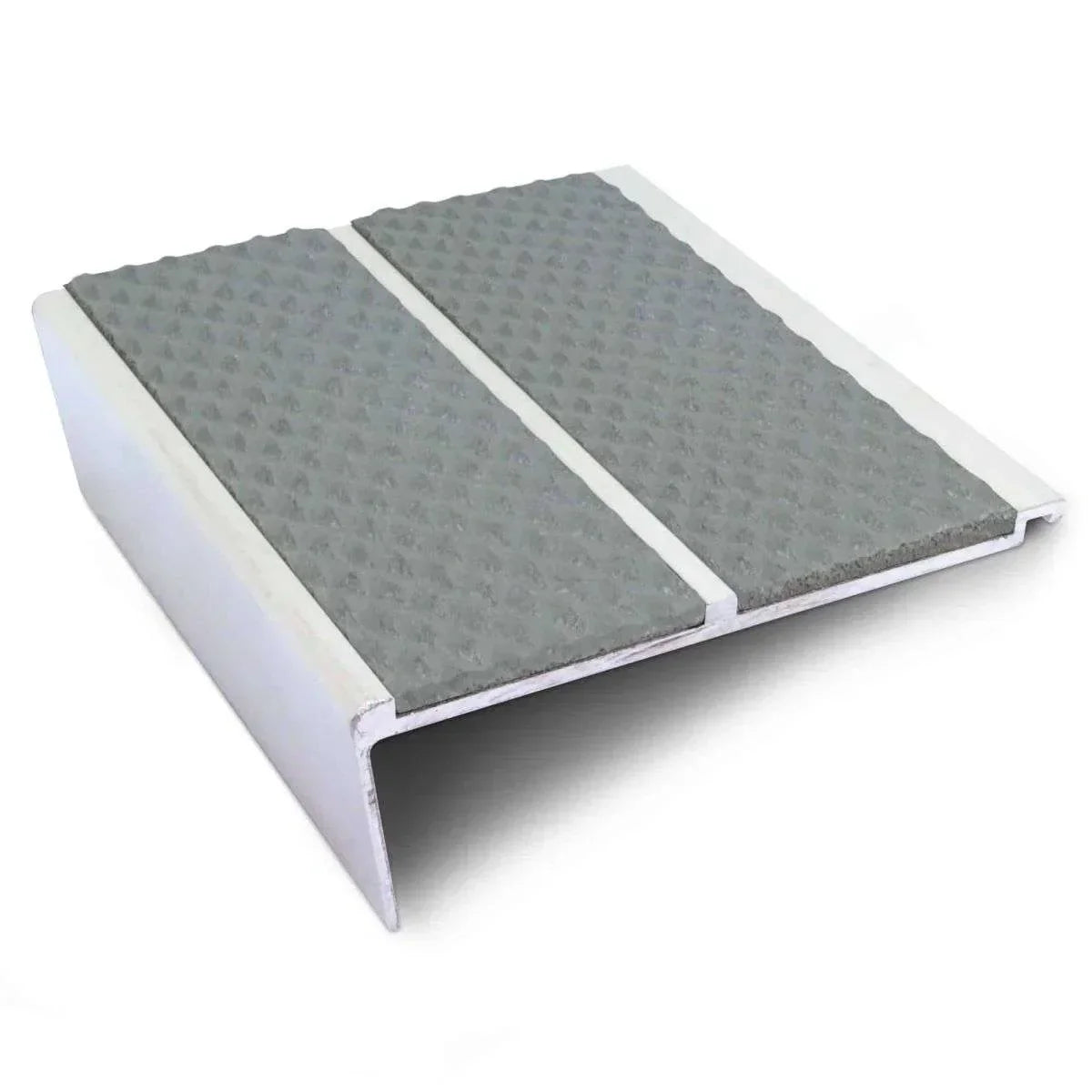 NHD12 – 93 x 32mm – Tredsafe Non Slip Stair Nosing Dolphin Grey Tredsafe