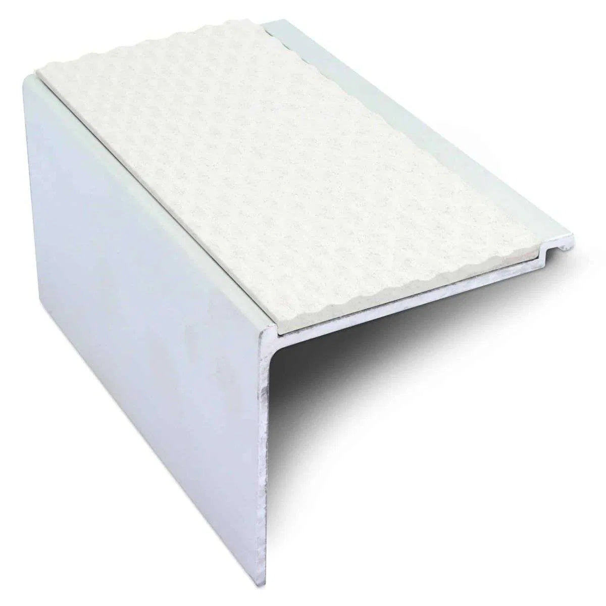 NHD17 60 x 55mm Non Slip Tredsafe Stair Nosing White Tredsafe