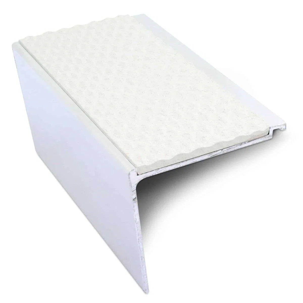 NHD24 – 60 x 55mm Tredsafe Non Slip Stair Nosing White Tredsafe