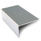 NSL01 56x32mm Aluminium Stair Edge Protector with Non-Slip PVC Insert Dolphin Grey Tredsafe