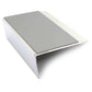 NSL16 66 x 32mm Aluminium Rakeback Stair Nosing with PVC Anti-Slip Insert Dolphin Grey