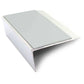 NSL16 66 x 32mm Aluminium Rakeback Stair Nosing with PVC Anti-Slip Insert Ice Grey