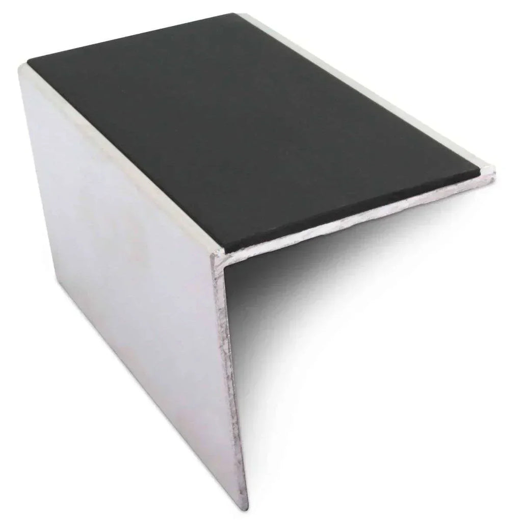 NSL19 Tredsafe 56 x 55mm DDA-Compliant Aluminium Stair Nosing with PVC Insert