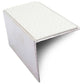 NSL19 Tredsafe 56 x 55mm DDA Compliant Aluminium Non Slip Stair Nosing Edge Trim With Pvc Insert White Tredsafe