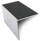 NSL19 Tredsafe 56 x 55mm DDA-Compliant Aluminium Stair Nosing with PVC Insert Black Genesis
