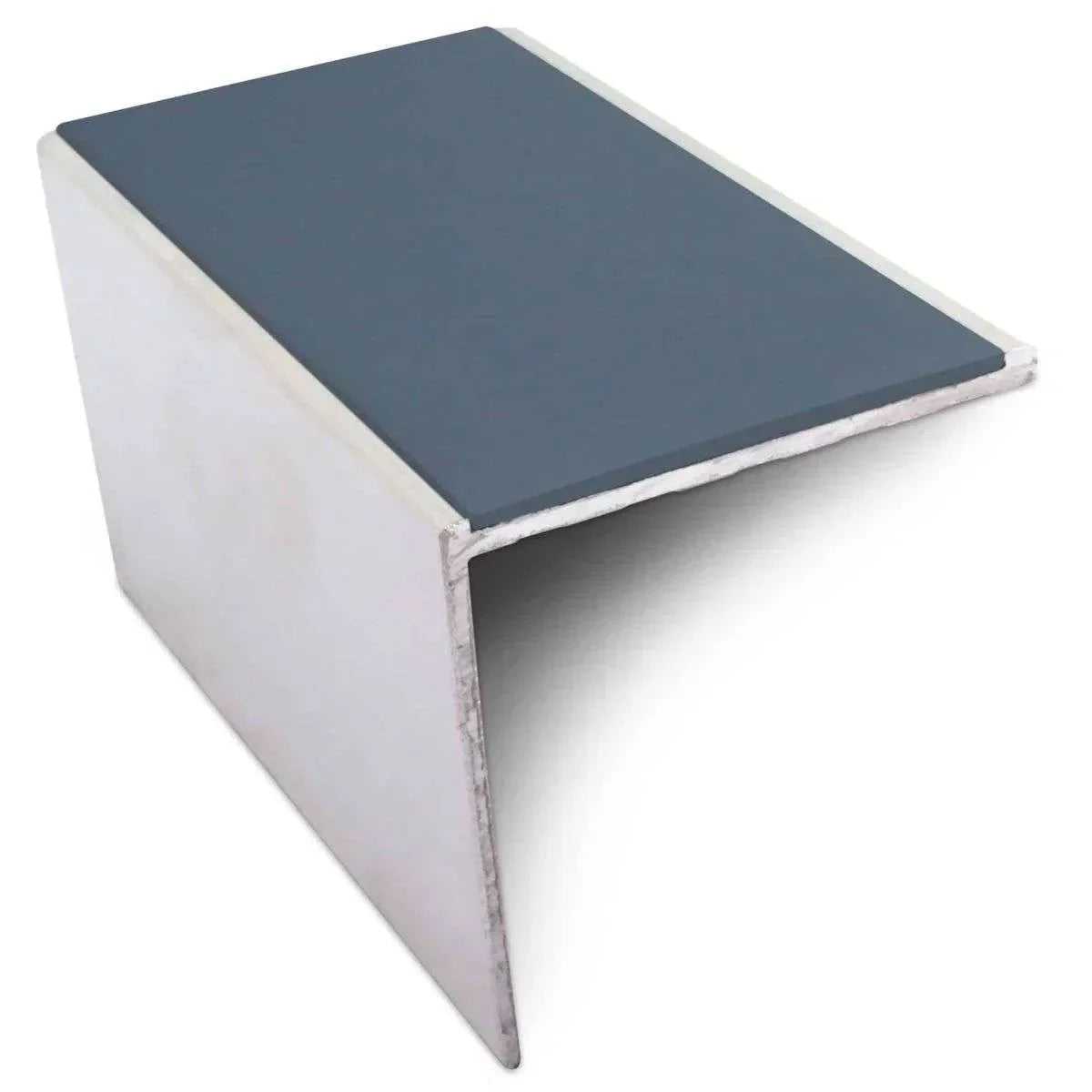 NSL19 Tredsafe 56 x 55mm DDA-Compliant Aluminium Stair Nosing with PVC Insert cobalt blue Genesis