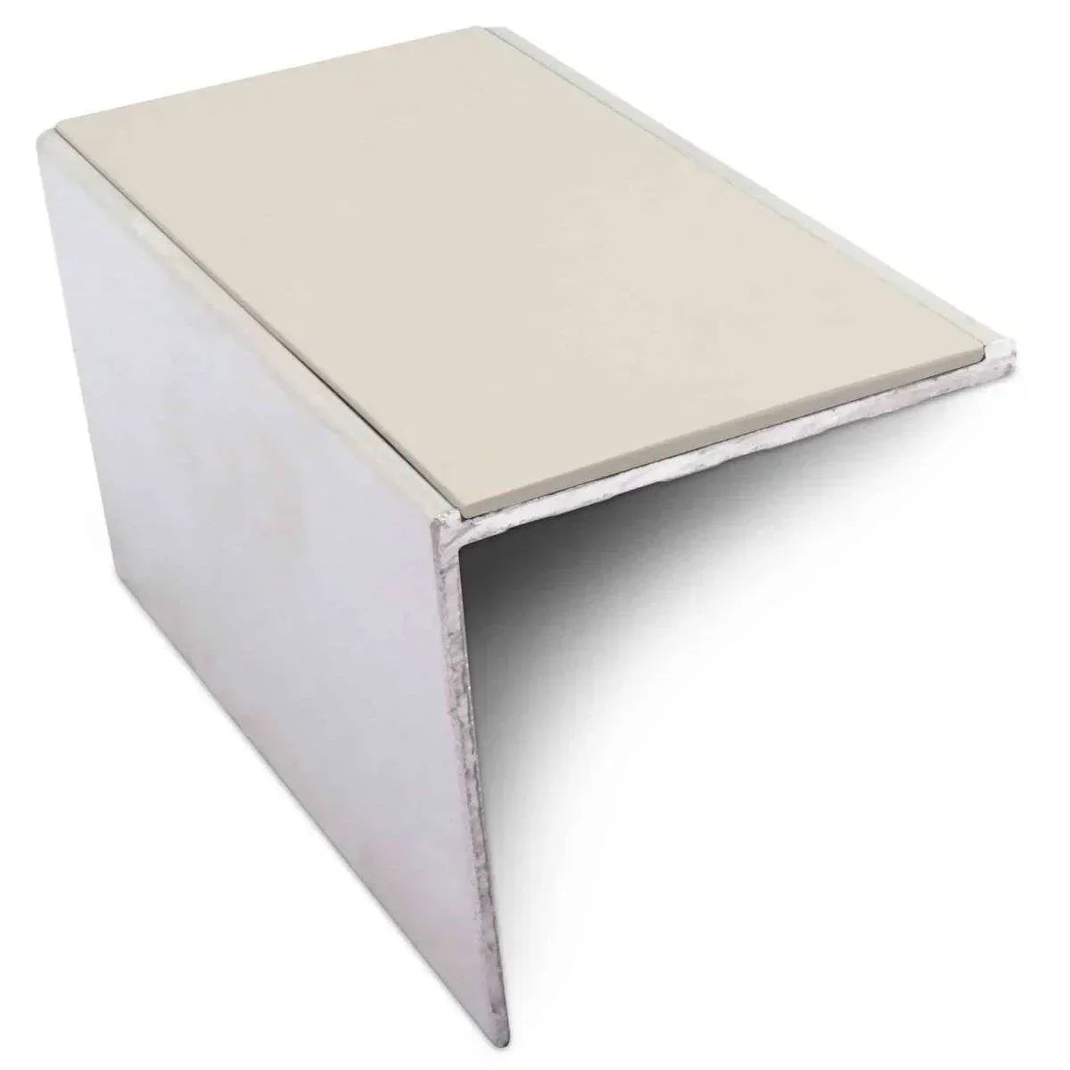 NSL19 Tredsafe 56 x 55mm DDA-Compliant Aluminium Stair Nosing with PVC Insert Canvas Genesis