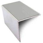 NSL19 Tredsafe 56 x 55mm DDA-Compliant Aluminium Stair Nosing with PVC Insert Dolphin Grey Genesis