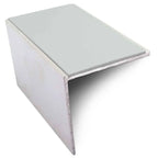 NSL19 Tredsafe 56 x 55mm DDA-Compliant Aluminium Stair Nosing with PVC Insert Ice Grey Genesis