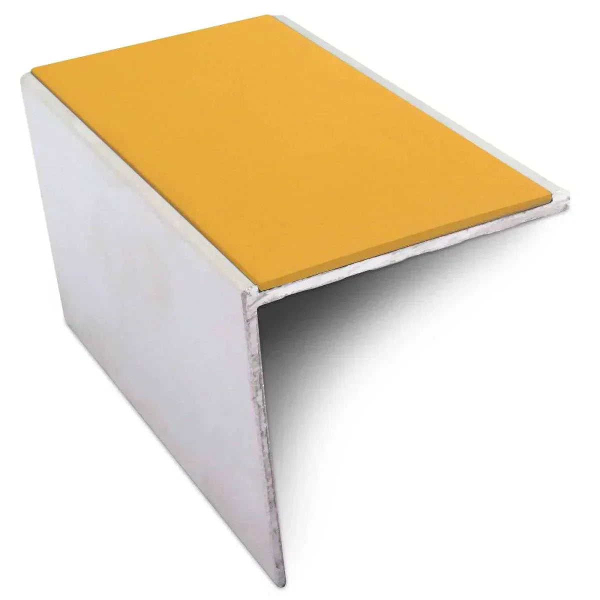 NSL19 Tredsafe 56 x 55mm DDA-Compliant Aluminium Stair Nosing with PVC Insert Saffron Genesis