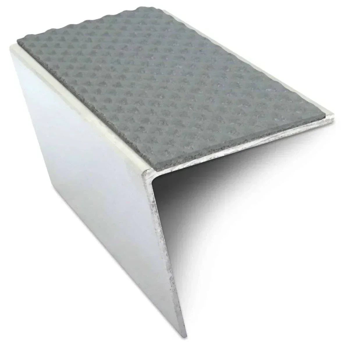 NSL20 Tredsafe 57 x 55mm DDA-Compliant Aluminium Stair Nosing with PVC Insert