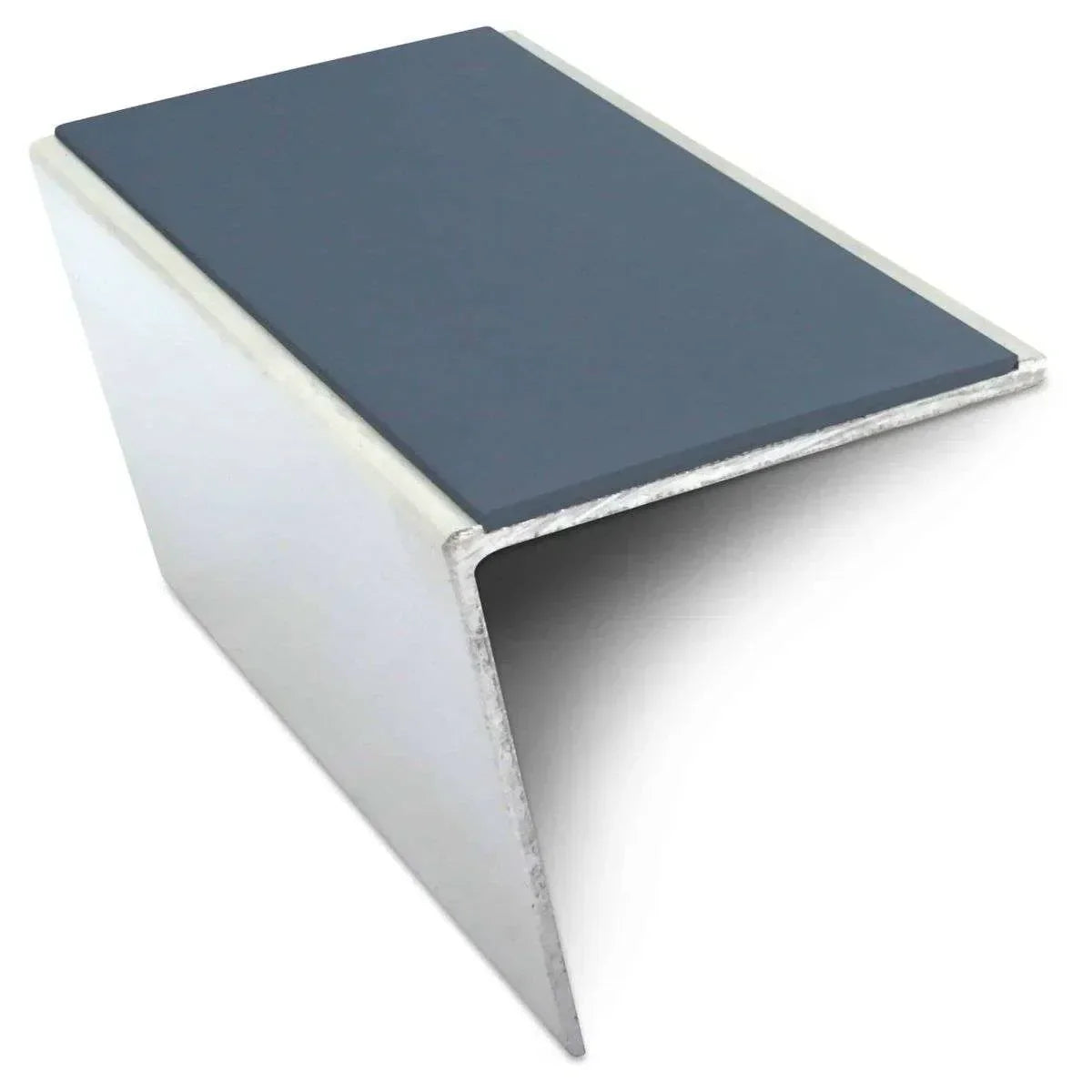 NSL20 57 x 55mm Aluminium Stair Nosing – DDA-Compliant with PVC Safety Insert cobalt blue