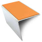 NSL20 57 x 55mm Aluminium Stair Nosing – DDA-Compliant with PVC Safety Insert Tangerine