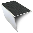 NSL20 Tredsafe 57 x 55mm DDA-Compliant Aluminium Stair Nosing with PVC Insert Black Tredsafe