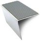 NSL20 Tredsafe 57 x 55mm DDA-Compliant Aluminium Stair Nosing with PVC Insert Dolphin Grey Tredsafe