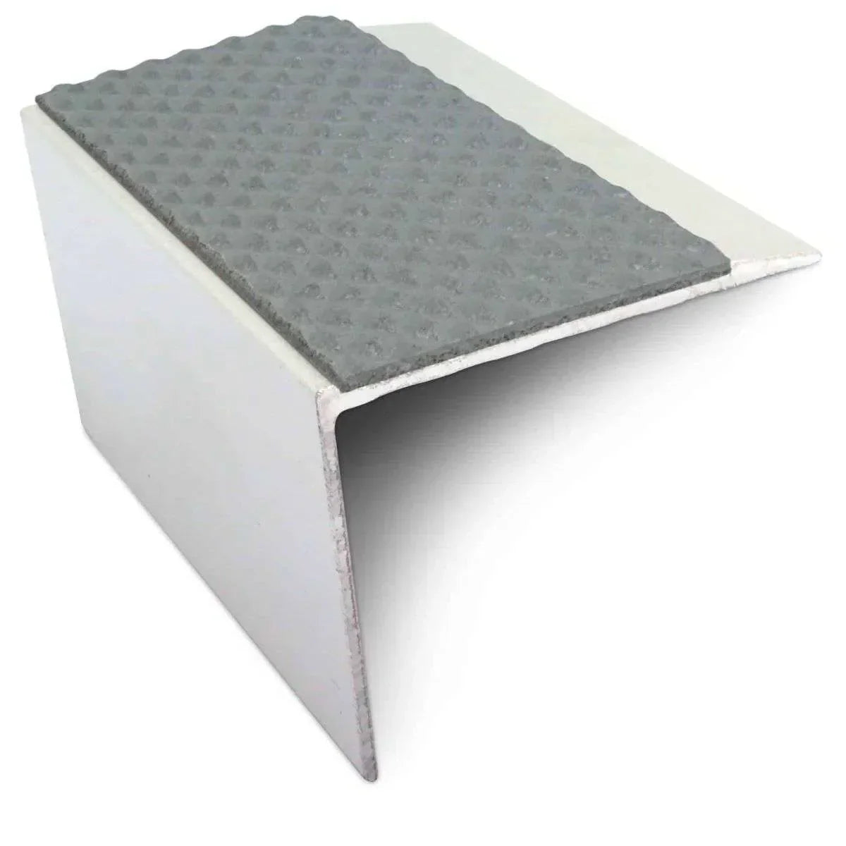 NSL21 Tredsafe 67 x 55mm DDA Compliant Aluminium Non Slip Stair Nosing Edge Trim With Pvc Insert