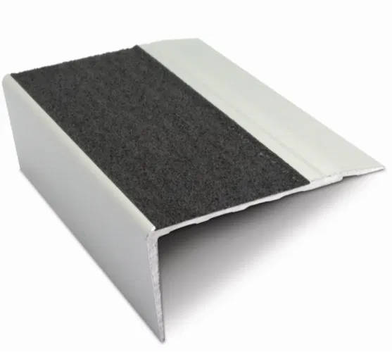 NSL23 68 x 33mm Aluminium Non Slip Stair Nosing Edge Trim With Pvc Insert
