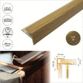 16x25mm Push-In Wood Effect PVC Stair Nosing – UPVC Edge Trim for Laminate & Wood Floors Oak 2P 2.0m