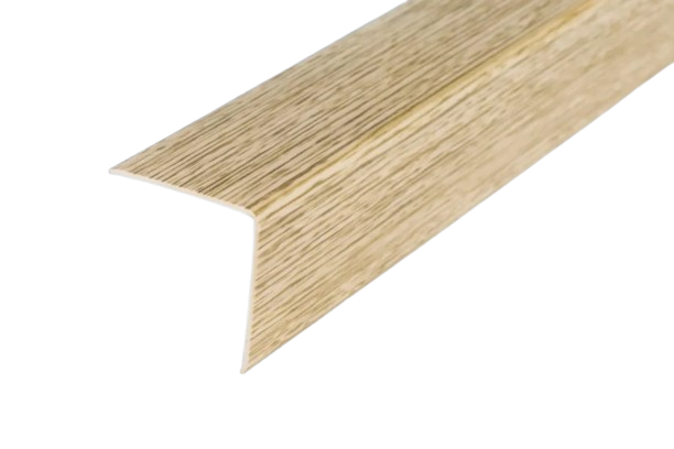PVC Plastic Edge Protector Moulding Wood Effect Corner Angle Trim 90°
