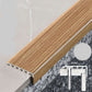 45x22mm Wood Effect PVC Stair Nosing – UPVC Edge Trim for Safe Step Protection Oak 3E 1.0m