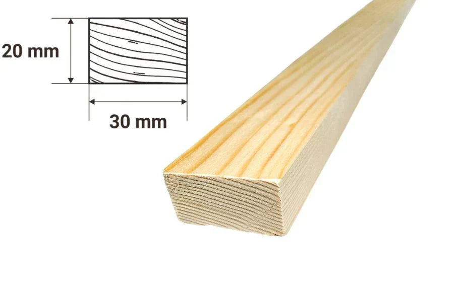 PSE Beam Pine Wood Strip Smooth Sawn Moulding Battens Planed Wooden Timber