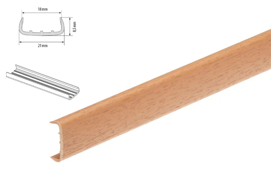 PVC Melamine Furniture Board Panel Cover U Trim Edging Strip