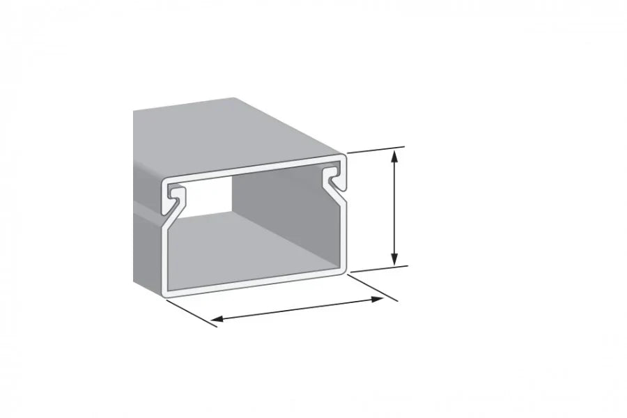 PVC Plastic Cover Mini Cable Trunking Srew Fix Wire Conduit Black