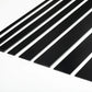 PVC Plastic TW Black White Anthracite Flat Bar Strip