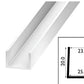 PVC U Channel Black & White Rigid Plastic TW Profile Edge Trim