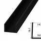 PVC U Channel Black & White Rigid Plastic TW Profile Edge Trim