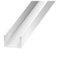 PVC U Channel White Rigid Plastic Edge Protector Cezar Profile Edge Trim