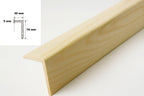 Pine Wood Internal External Edge Moulding Corner Angle Trim 90°