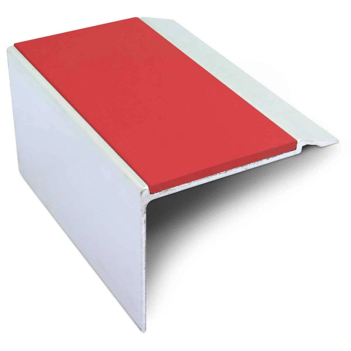 NHD22 Aluminium Non-Slip Stair Nosing – 72 x 55mm Safety Edge Red