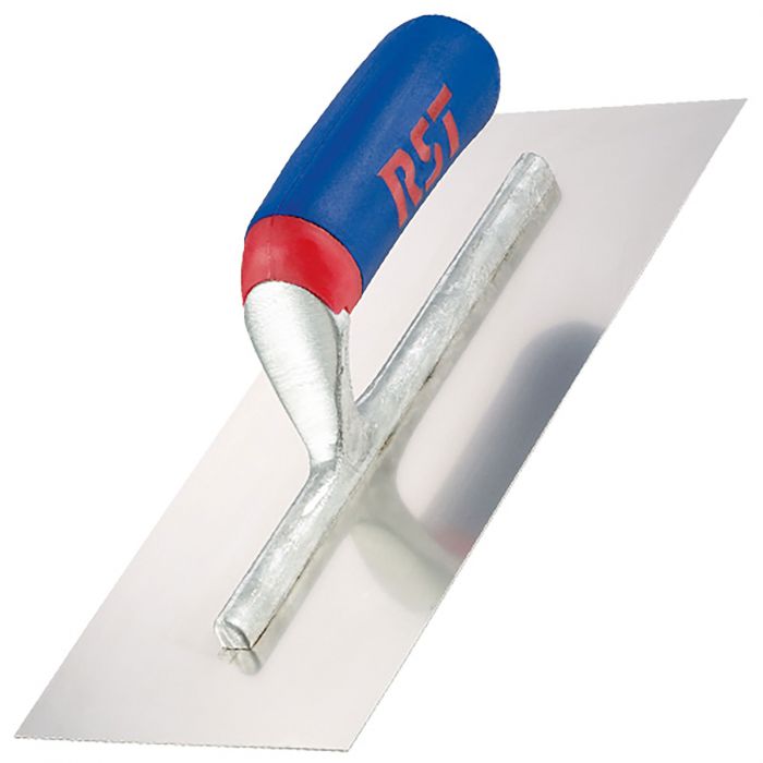 RST Stainless Steel Finishing Trowel with Soft Grip 14 x 4.75"
