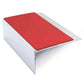 NSL15 66 x 32mm Aluminium Stair Edge Trim with PVC Anti-Slip Insert Red Genesis