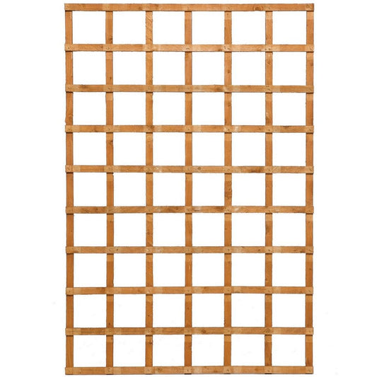 Rowlinson Heavy Duty Trellis 6ft x 4ft - Honey Brown (Pack of 3)