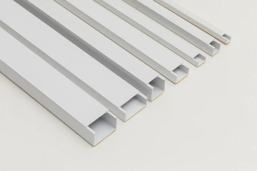 Self-Adhesive White PVC Plastic Cover Mini Cable Trunking Wire Conduit