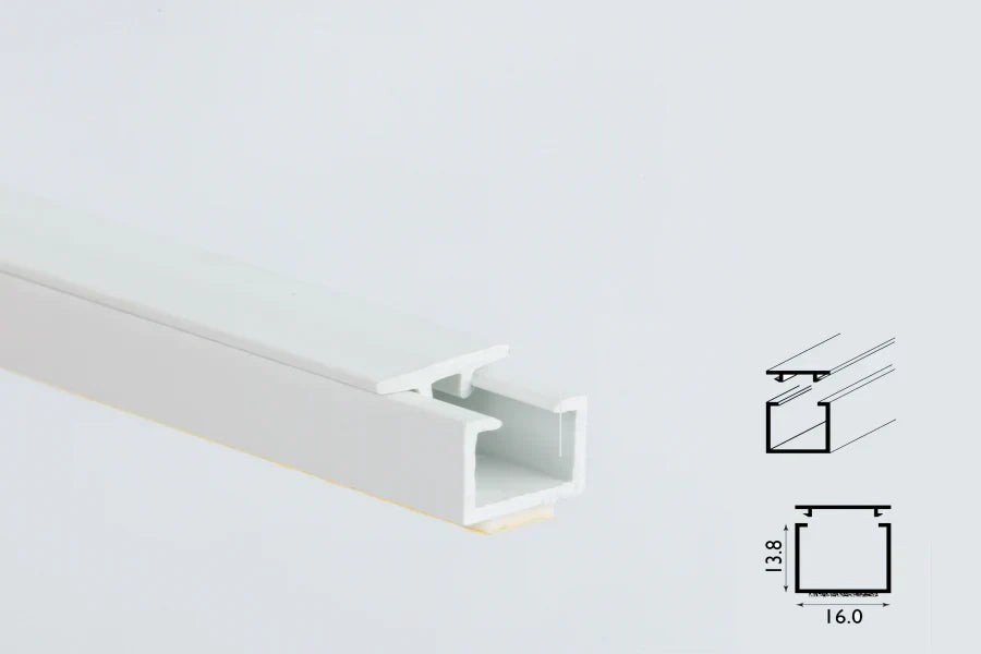 Self-Adhesive White PVC Plastic Cover Mini Cable Trunking Wire Conduit