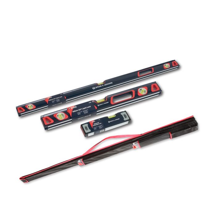 Spear & Jackson 3 Piece Spirit Level Set in Bespoke Shoulder Bag